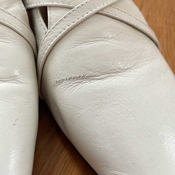 Chiko White Custom Made Square Toe Heels - Picture 5 of 9